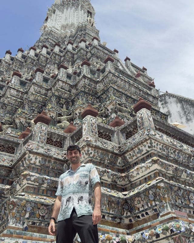 At Wat Arun in Bangkok.